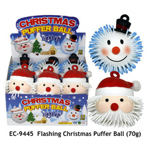 Flashing Christmas Puffer Ball Toy